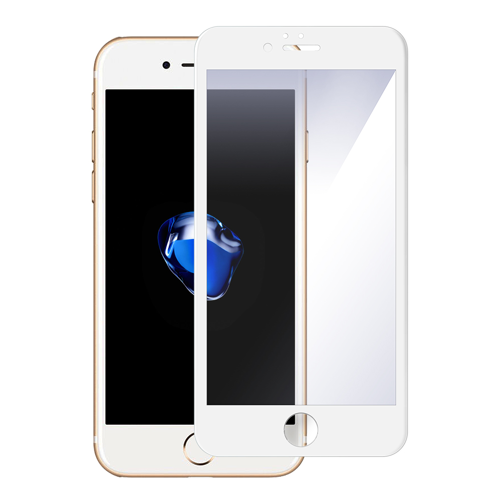 Displayschutzglas Panzerglas für iPhone 7 / 8 - Weiß